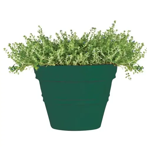 Classic Look Rolled Rim Planter, 21-3/4 X 27-1/2, Hunter Green Classic Look Rolled Rim Planter, 21-3/4 X 27-1/2, Hunter Green
