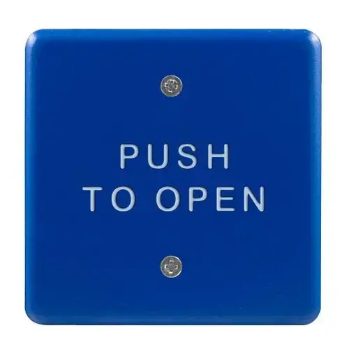 - Activation Plate, White Handicap Logo, 4-1/2 Inches, Square Shaped