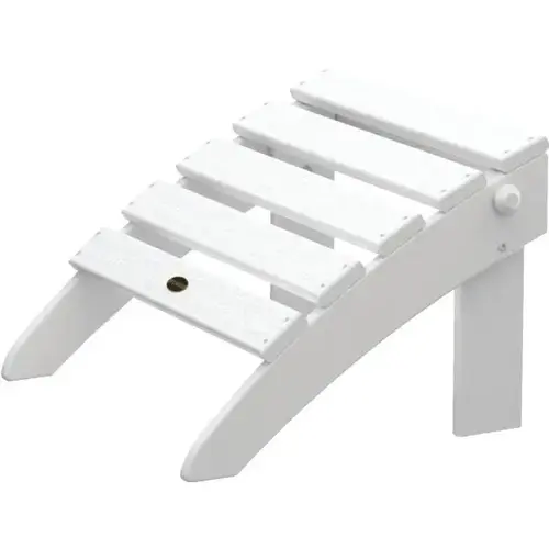 Classic Folding Ottoman White