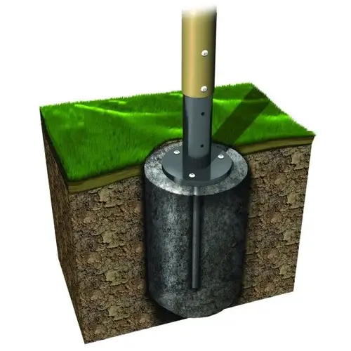 Up & Double Play System Concrete In Ground Mount Kit Up & Double Play System Concrete In Ground Mount Kit