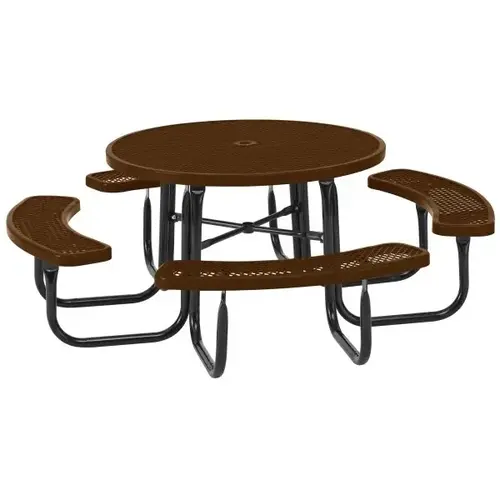 Table 46 Expanded Metal Round - Brown