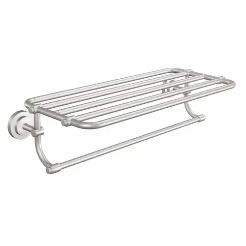 Iso Brushed Nickel Towel Shelf Iso Brushed Nickel Towel Shelf