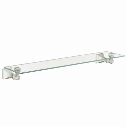 Retreat Brushed Nickel Vanity Shelf Retreat Brushed Nickel Vanity Shelf