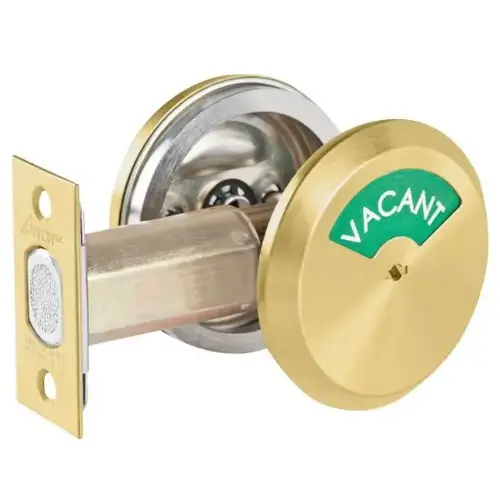 E Series Grade 2 Occupancy Indicator Deadbolt, Satin Brass , E Series Grade 2 Occupancy Indicator Deadbolt, Satin Brass ,