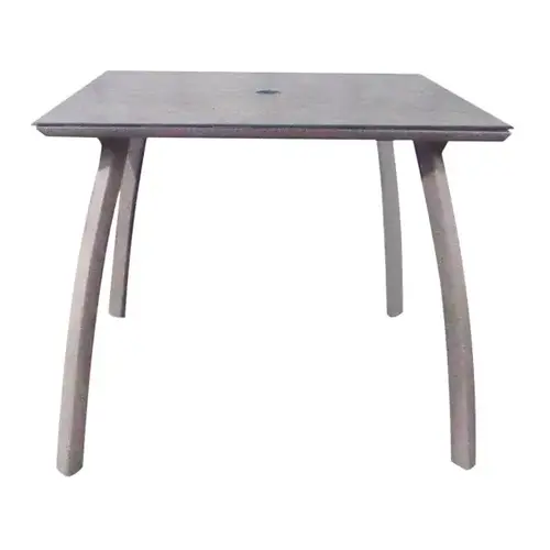 Sunset 36" Square Table In Granite / Platinum Gray Sunset 36" Square Table In Granite / Platinum Gray