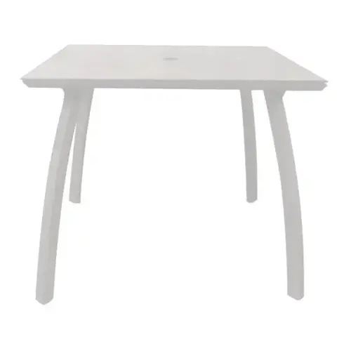 Sunset 36" Square Table In White / Glacier White Sunset 36" Square Table In White / Glacier White