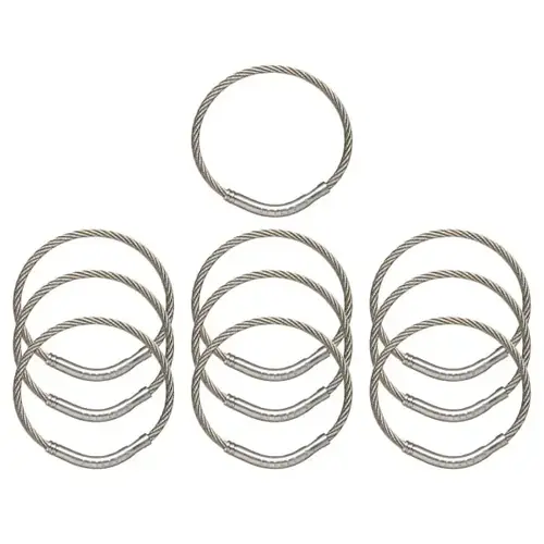 Tamper Proof Key Ring, Flex 1-5/8" Diameter, 4 Cm