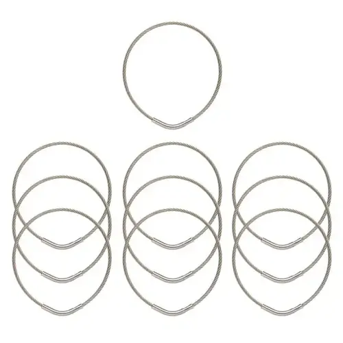 Tamper Proof Key Ring, Flex, 3" Diameter, 7 Cm