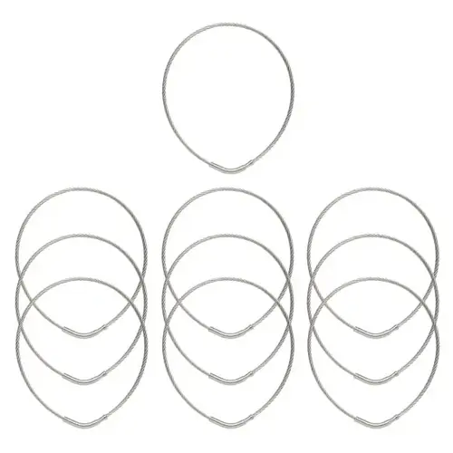 Tamper Proof Key Ring, Flex, 4" Diameter, 9 Cm