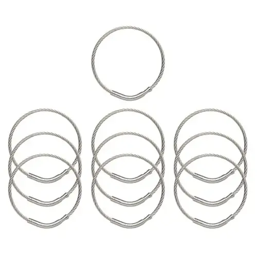 Tamper Proof Key Ring, Flex 2" Diameter, 5 Cm