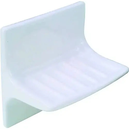Grout-In Ceramic Soap Dish Grout-In Ceramic Soap Dish