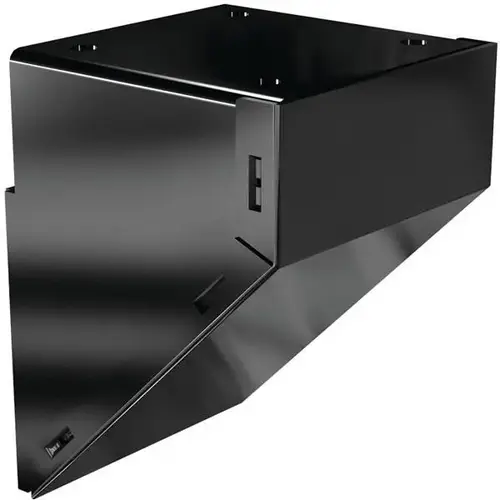 Black Aluminum Deck Railing Mid/End/Stair Fascia Mount Bracket