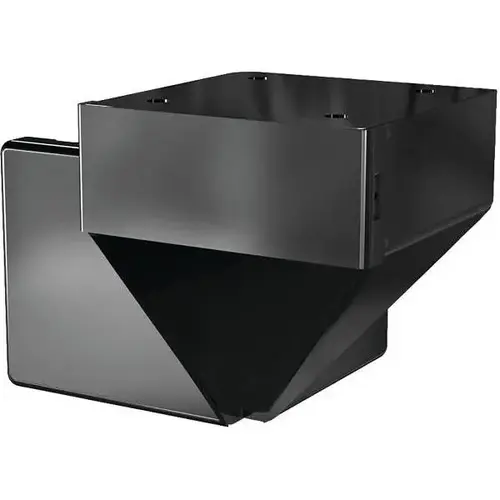 Black Aluminum Deck Railing Corner Fascia Mount Bracket