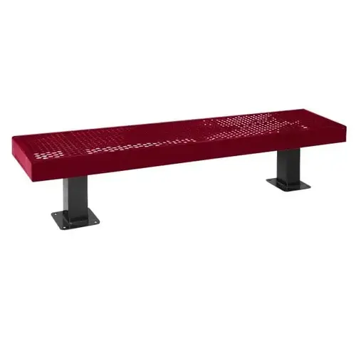 Diamond Burgundy Surface Mount Mall Bench 6 ft Diamond Burgundy Surface Mount Mall Bench 6 ft