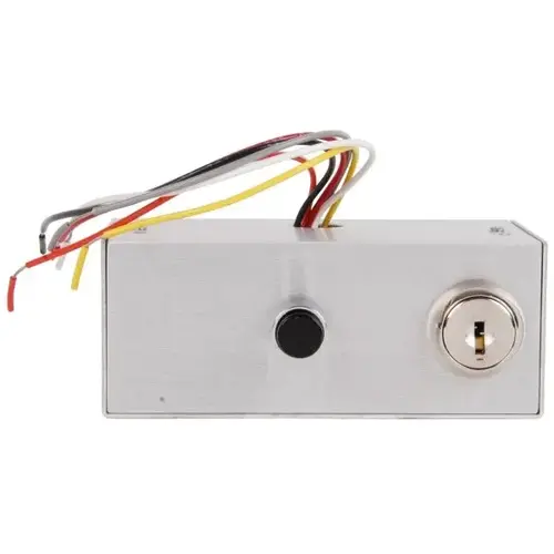5246 Switch Console 1 Spdt Key Switch 1 Spdt Push Button Stainless Steel 5246 Switch Console 1 Spdt Key Switch 1 Spdt Push Button Stainless Steel