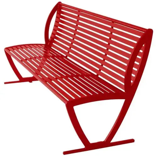 Premium Red Portable Augusta Bench 6 ft Premium Red Portable Augusta Bench 6 ft
