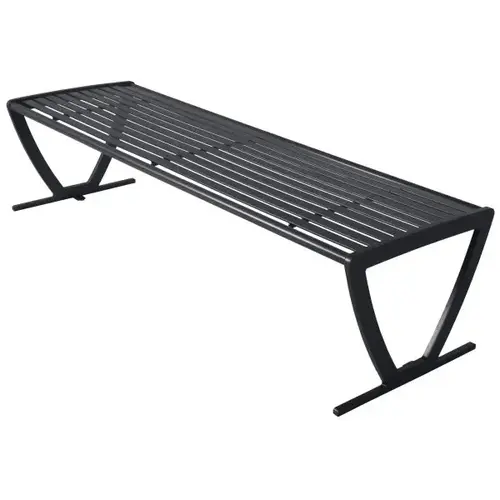 Premium Black Portable Augusta Bench 6 ft And Armrests Premium Black Portable Augusta Bench 6 ft And Armrests