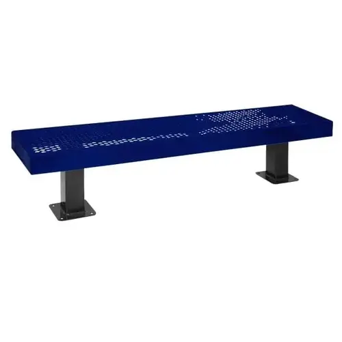 Diamond Ultra Blue Surface Mount Mall Bench 6 ft Diamond Ultra Blue Surface Mount Mall Bench 6 ft