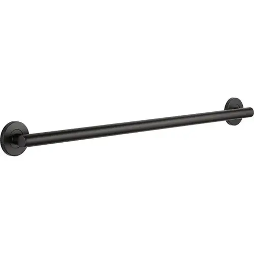 36 Inch Contemporary Decorative ADA Grab Bar In Matte Black 36 Inch Contemporary Decorative ADA Grab Bar In Matte Black