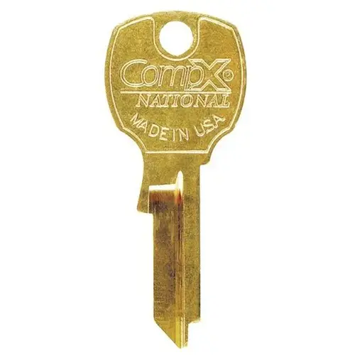 Standard Mailbox Lock Key Blank Brass