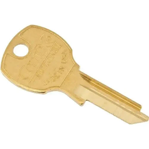 Reverse Mailbox Lock Key Blank Brass