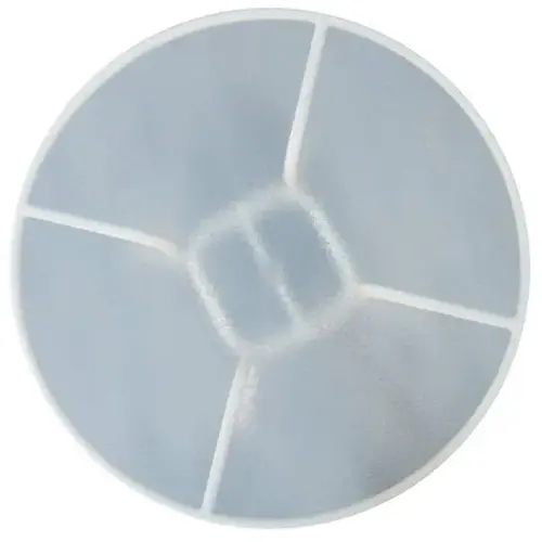 White Frame 48" Round Table W/ Acrylic Top Includes Umbrella Hole Min Qty 2