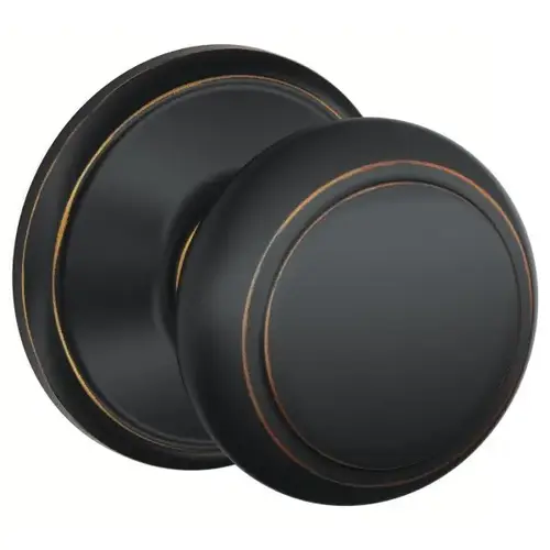 F-Series Lock F10 Passage Andover Knob Style (Aged Bronze) F-Series Lock F10 Passage Andover Knob Style (Aged Bronze)