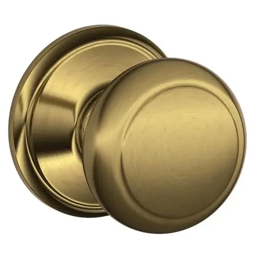F-Series Lock F10 Passage Andover Knob Style (Antique Brass) F-Series Lock F10 Passage Andover Knob Style (Antique Brass)