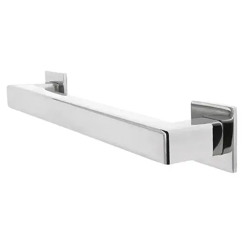 Decorative Square ADA Grab Bar 18 X 1.25" Bright Polished Ss Decorative Square ADA Grab Bar 18 X 1.25" Bright Polished Ss