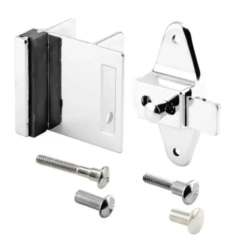 Door Latch Set, 1-1/4 In., Pilaster, Zamak, Chrome, Inswing, Square Kit Door Latch Set, 1-1/4 In., Pilaster, Zamak, Chrome, Inswing, Square Kit