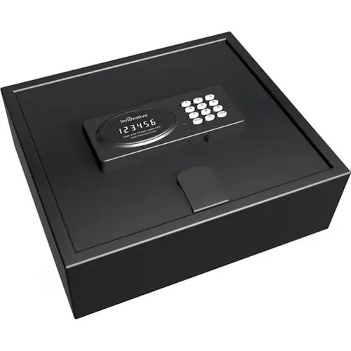 Top Open Safe, 15" Laptop Compatible, Lighted Keypad, Black Top Open Safe, 15" Laptop Compatible, Lighted Keypad, Black