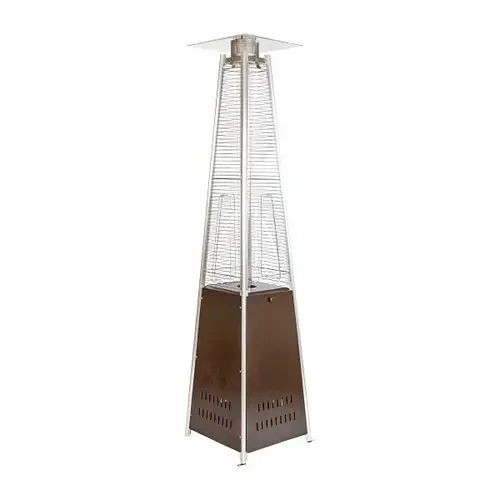 Pyramid Outdoor Patio Heater, Bronze, 7.5 Feet Tall Pyramid Outdoor Patio Heater, Bronze, 7.5 Feet Tall