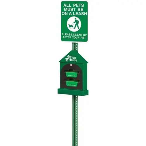 Companion Kit, Roll Bag Kit With Pets Must Be On Leash Sign