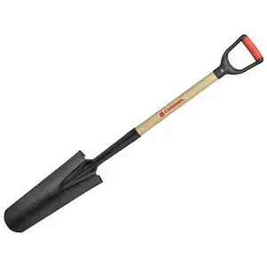 Corona SS 28010 30 In. Hollow-Back Drain Spade W/ Ash Wood Handle
