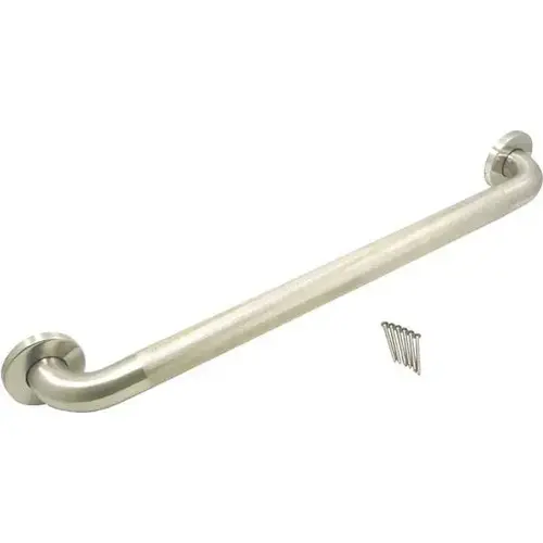 Premium Diamond Knurled Grab Bar 24cx 1.5 In. (Satin Stainless Steel)