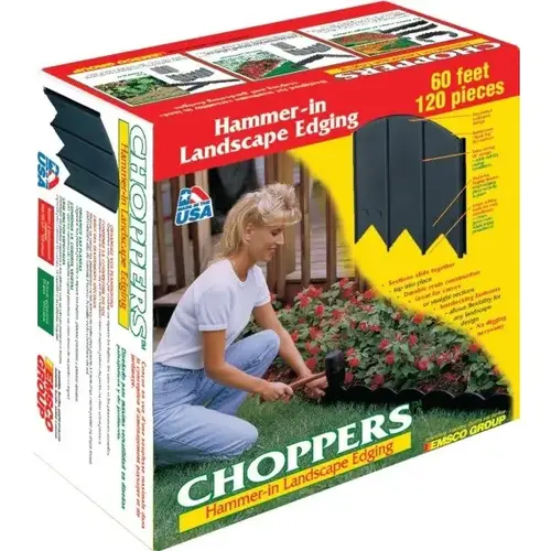 60 ft Choppers Heavy-Duty Resin Hammer-In Edging - Black 60 ft Choppers Heavy-Duty Resin Hammer-In Edging - Black