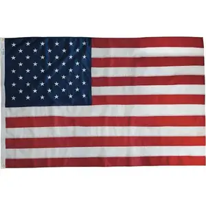 Perma-Nyl US5PN 5 Ft. X 8 Ft. Nylon Large Commercial United States Flag