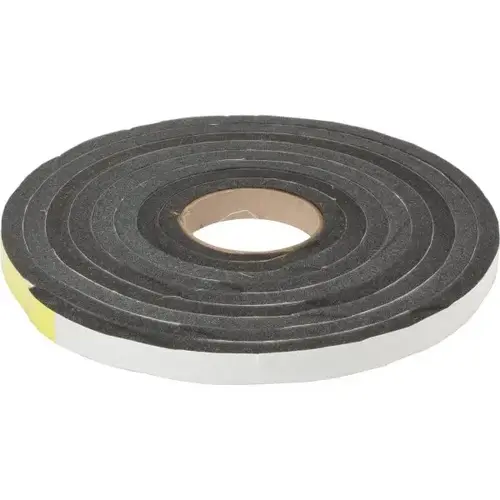 17 ft Open Cell Weatherstrip Tape Charcoal 17 ft Open Cell Weatherstrip Tape Charcoal