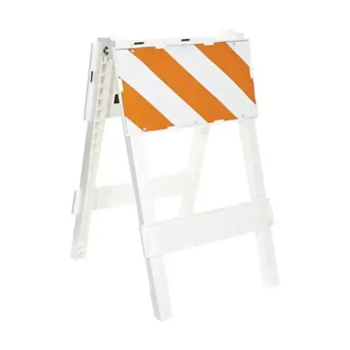 24" X 12" Orange And White Plastxx Type 1 Traffic Barricade