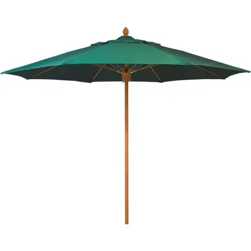 9 ft Pulley-Pin Market Umbrella, Marine Grade Cover, Forest Green 9 ft Pulley-Pin Market Umbrella, Marine Grade Cover, Forest Green
