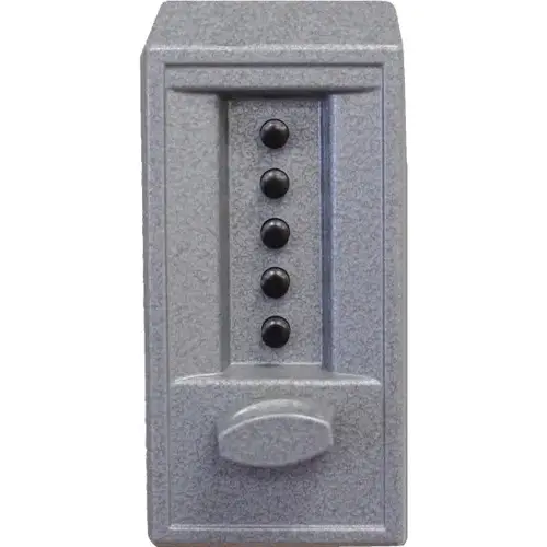 Simplex 6200 Mechanical Pushbutton Lock, 2.75" Backset, 1.375 To 2.25" Thk Door Gray