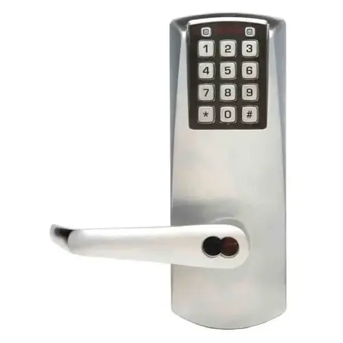 Simplex 2000 Electronic Pushbutton Lock, 2.75" Backset, 1.375 To 2.5" Thk Door, Grade 1 Chrome Simplex 2000 Electronic Pushbutton Lock, 2.75" Backset, 1.375 To 2.5" Thk Door, Grade 1 Chrome