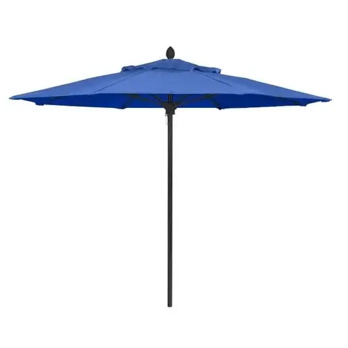 Lucaya Pacific Blue Marine Umbrella With Black Pole 8 ft Lucaya Pacific Blue Marine Umbrella With Black Pole 8 ft