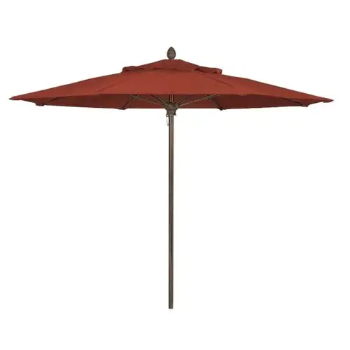 Lucaya Terracotta Marine Umbrella With Champagne Bronze 9 ft