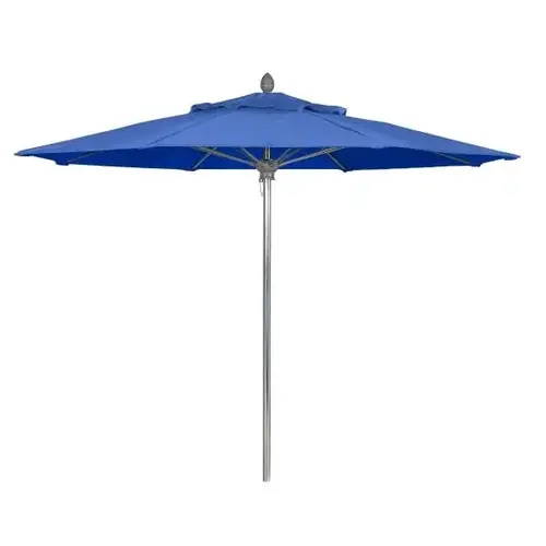 Riva Pacific Blue Acrylic Umbrella With Aluminum Pole 9 ft