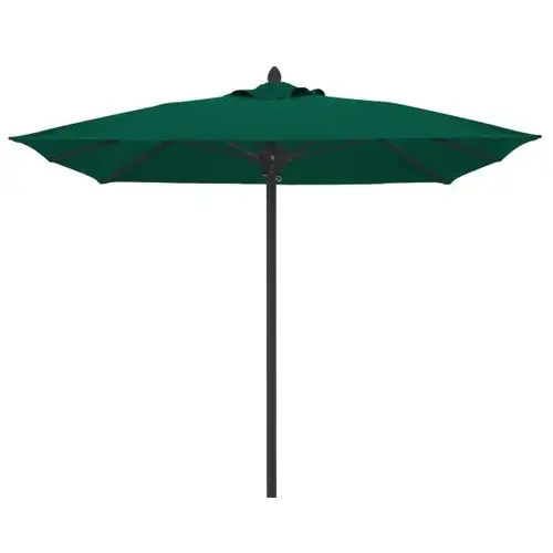 Riva Forest Green Acrylic Umbrella With Black Pole 10 ft