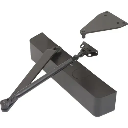 Size 1-4 Heavy-Duty Hydraulic Door Closer, Bronze, With Cover Size 1-4 Heavy-Duty Hydraulic Door Closer, Bronze, With Cover