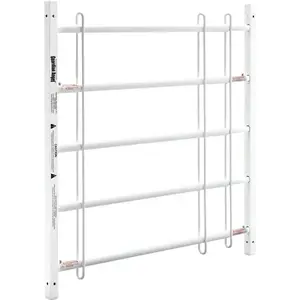 Guardian 7320-5 Window Guard With Safety Release, 5-Bar, 90-120 Wide