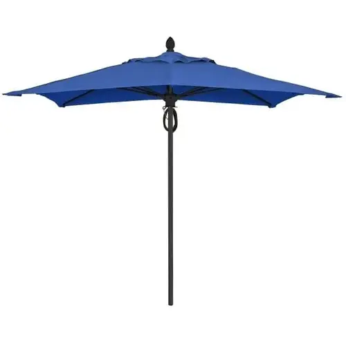 Lucaya Pacific Blue Marine Umbrella With Black Pole 6 ft