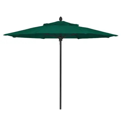 Lucaya Forest Green Marine Umbrella With Black Pole 9 ft